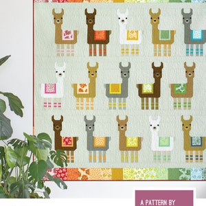 Little Llamas EH 062 Quilt Pattern By Elizabeth Hartman