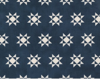 Starlight Gatherings American Blues Porcelain Quilt Block Star 49160 13 by Primitive Gatherings for Moda