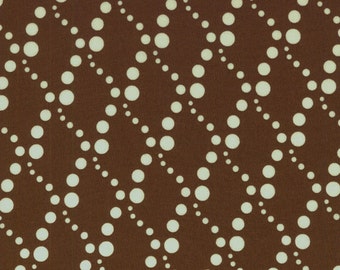 SALE 1 Yard Doodle Zoo Diamond Dots Brown by RJR Fabrics