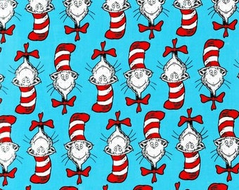 Celebration The Cat in the Hat Faces ADE-10795-203 by Dr. Seuss Enterprises for Robert Kaufman
