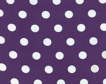 1 Fat Quarter of Dottie Medium Dots Purple 45008 49 by Moda