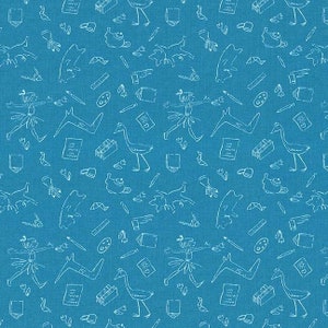 Lola Dutch Lola and Friends Lagoon DH8588-LAGO-D by Sarah Jane for Michael Miller Fabrics