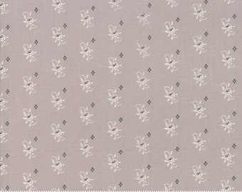 All Hallows Eve Fog Gray Pumpkin Blooms 20352 15 by Fig Tree Quilts for Moda