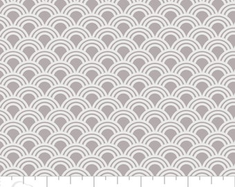 Elixir Scallops in Zinc Grey 2141703 by Camelot Design Studio