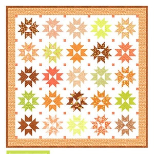 Harvest Stars FT 1855 Quilt Pattern by Joanna Figueroa of Fig Tree Quilts