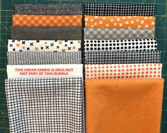 Late October Fat Quarter Bundle of 13 prints designed by Sweetwater for Moda 3 LEFT