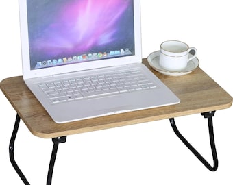 Celino Laptop Bed Table Foldable Dinner Lap Tray Portable Breakfast Work Desk Stand 52.5x30x21.5 cm