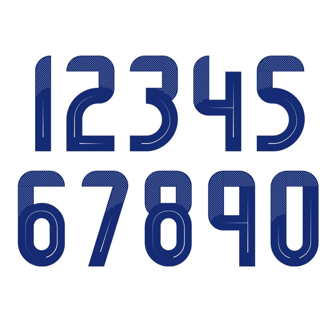Ronaldo 7 Football Jersey Number SVG PNG , Sport Cut Files