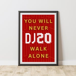 Diogo Jota LFC Memorial Poster: YNWA Football Shirt Art (A3 PNG Digital Download)