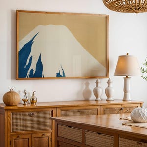 Hokusai Red Fuji Druck: Japanische Ukiyo-e Mount Fuji Kunst