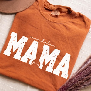 Mandolin Mama T Shirt, Gift for Bluegrass Girl