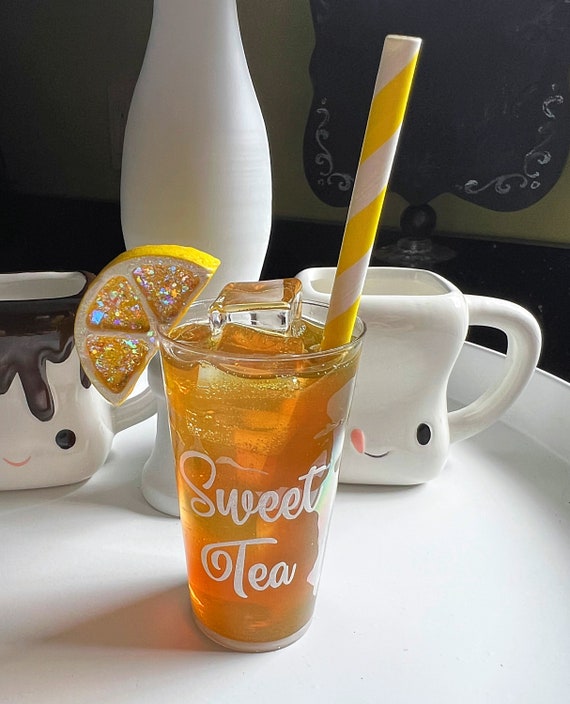 Fake Faux Resin Sweet Tea for Tier Tray