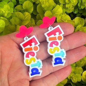 Cinco De Mayo Fiesta Acrylic Resin Earrings