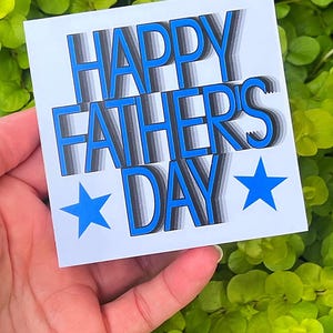 Happy Father’s Day Mini Wood Sign Tiered Tray Decor