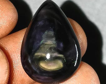 19 Ct.Top Grade Maxican Augen Obsidian, Regenbogen Obsidian Steine, Blau Lila Grüner Obsidian, Wurzel Chakra Heilstein Meditation Anhänger.