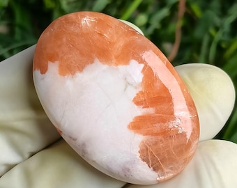 Piedras de escolecita rosa para la preocupación (39 quilates), limpian y purifican, piedra para el pulgar, escolecita rosa, piedras de escolecita para la preocupación, cristal para dormir