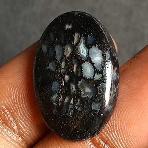19 Cts. Dinosaur Bone, Yellow Dinasour Bone gemstone, Dinosaur Bone Cabochon Pendant Handmade Jewelry Natural stone  Plume Agate Gemstone