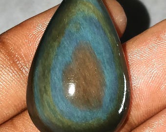38 Jh. Erstklassige Samt Obsidian Regenbogen Obsidian Palm Stones, wählen Sie Ihren Kristall, blau lila grünen Obsidian, Wurzel Chakra Heilsteine.