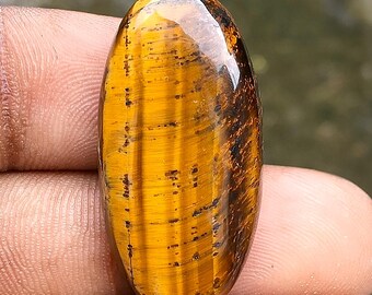 Piedra preciosa de ojo de tigre de 34 quilates, calidad AAA, para hacer joyas, forma de pera, precio con descuento al por mayor, cabujón suelto de ojo de tigre, regalo para ella.