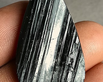 Cabujón druzy de turmalina negra de alta calidad, druzy de turmalina natural cruda al por mayor, artesanía curativa con cristales protectores, regalo único para cristal