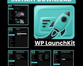 WP LaunchKit WordPress Plugin | Auto Setup Dashboard | Website Setup Tool | WP Theme and Plugin Installer | Website Builder Presets