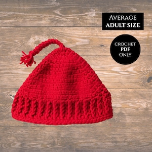Melt The Ice Hat Crochet Pattern, Crochet Pattern Ice Melt Hat, Red Knit Hat, Norwegian Resistance Red Cap, Handmade Knit Beanie