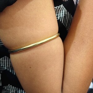 Solid Brass Arm Cuff Bracelet Handmade Adjustable Bangle Open Cuff Bangle, Plain Simple Bangle, Brass Jewelry Gift For Woman's