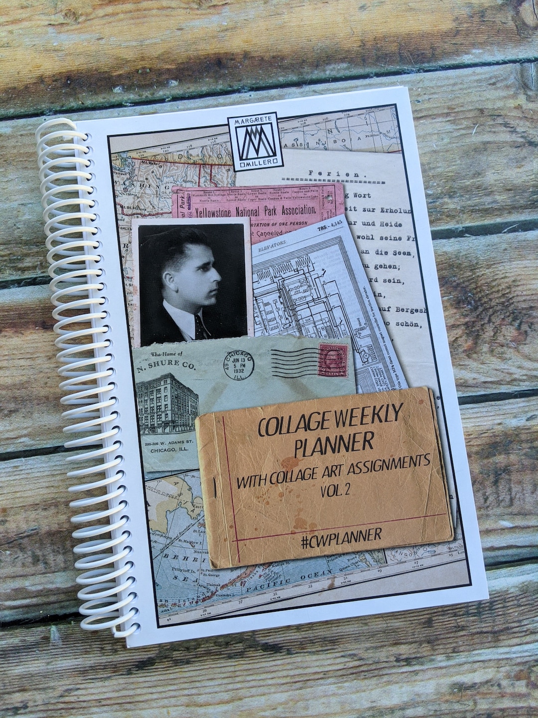 Vol. 1 Collage Weekly Planner With Collage-art Assignments 