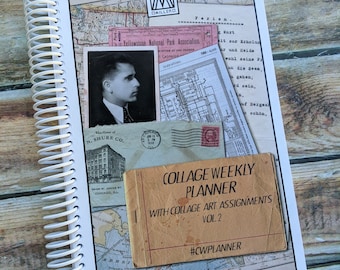 Vol. 2 - Collage Weekly Planner - With collage-art assignments