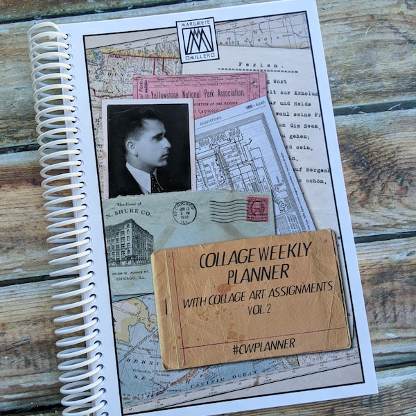 Vol. 2 - Collage Weekly Planner - With collage-art assignments