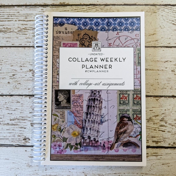 Vol. 1 - Collage Weekly Planner - With collage-art assignments