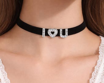 Personalized  Collar Choker  Name Custom Choker |  Cosplay Custom Choker Gift Collar| Party Choker Necklace & Valentine’s Gift