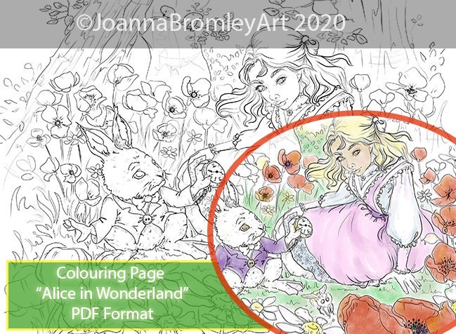 Alice in Wonderland 2 PDF Graphic by lightunicorndesigns