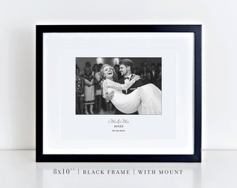 Personalized Wedding Photo Print, Archival Matte Paper Anniversary Gift