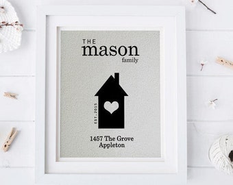 Address Sign, Farmhouse Wall Decor, House Warming Gift, New Home Gift, First Home, New Home, First Home Sign, Rustic Home Decor, Wall Art