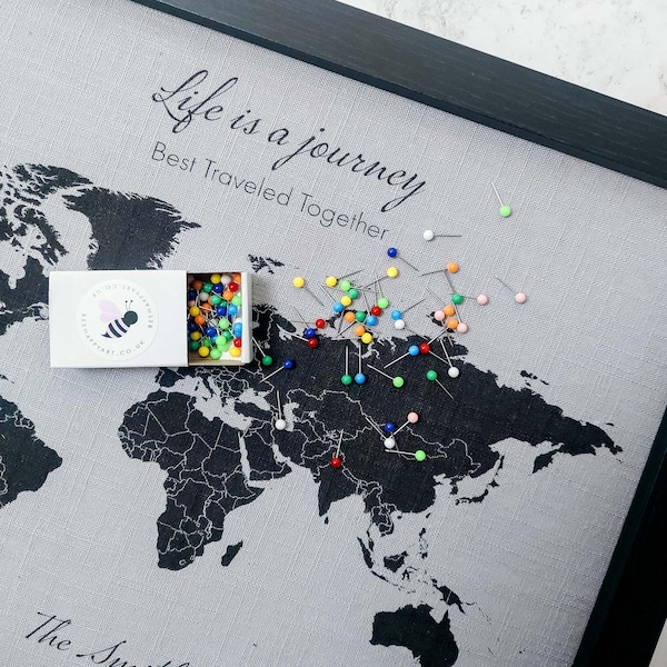 Unique World Map Frame - Etsy UK