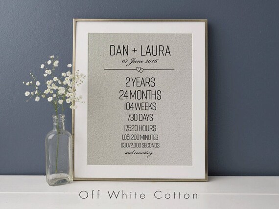 Igiftu - Regalos De Aniversario De 2 Años Para Hombres, 2º Aniversario De Boda, Recuerdo Para Marido O Novio, Regalo De Matrimonio De Algodón Para él