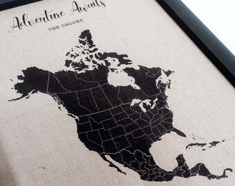 North America Push Pin Map Etsy - Il 340x270.3718096748 Gxwd