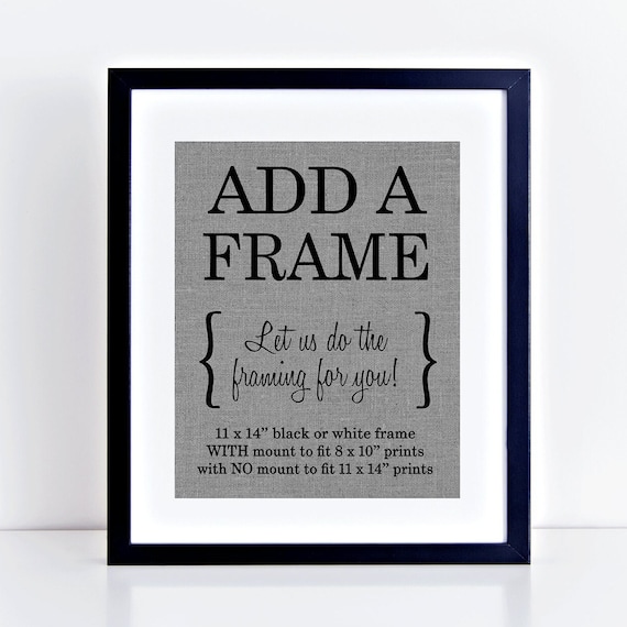 ADD A FRAME to any fabric print  {Frame Only! Add this item to your cart along WITH any fabric print} View photos for details