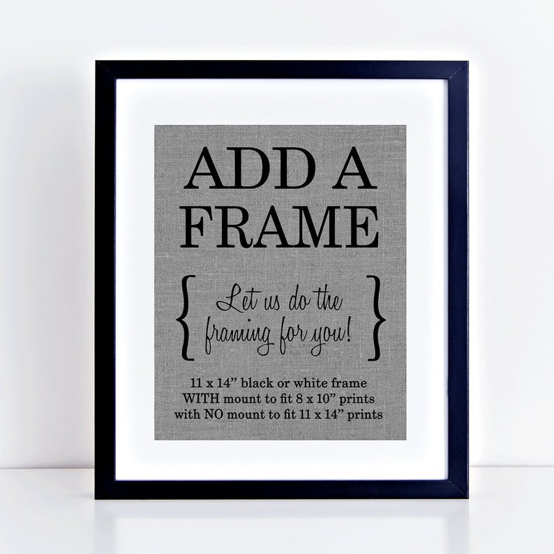 ADD A FRAME to any fabric print Frame Only Add this item to your cart along WITH any fabric print View photos for details image 1