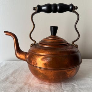 Vintage Copper Tea Kettle