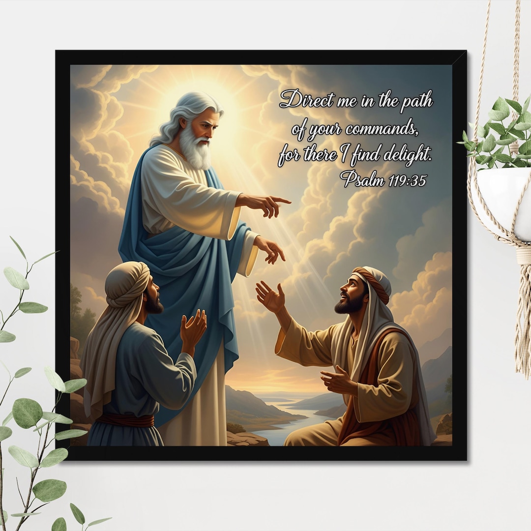 Spiritual Guidance Art Print | Majestic Jesus and Disciple Art ...