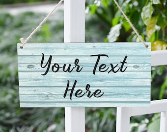 Custom Wood Signs, Personalized Text Sign, Quote Sign, Hanging House Sign, Wooden Plaque, Family Name Sign, Housewarming Gift, Door Sign