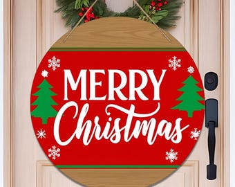 Bauernhaus frohe Weihnachten Schild, Haustür Dekor