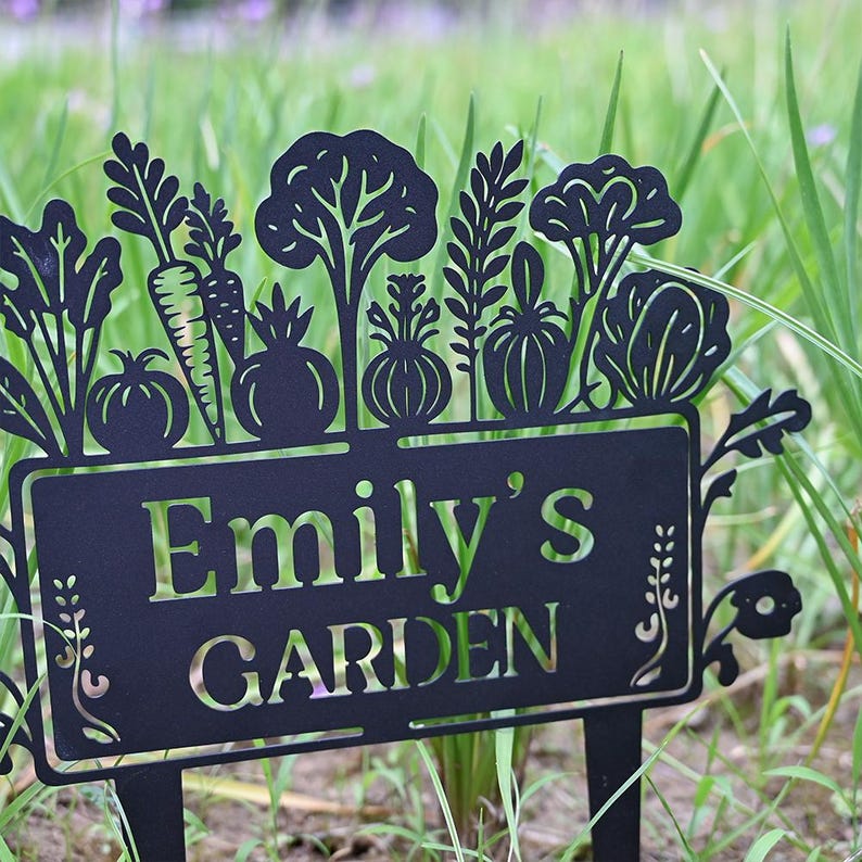 Vegetable Sign Personalized Vegetable Garden Sign, Gardening Gifts, Allotment Sign ...