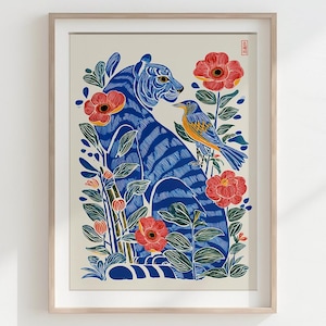 Tiger korean art - Etsy 日本