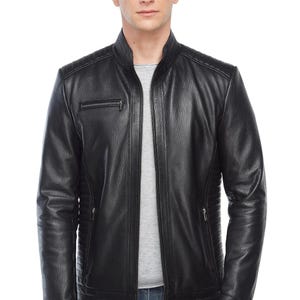 Men’s Brown Jumbo Leather Jacket – 100% Real Leather | Oversized Classic Style