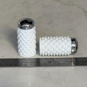 Antique Fenton Hobnail Salt and Pepper Shakers