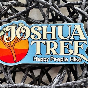 ジョシュアツリーハイキングステッカーアウトドア国立公園