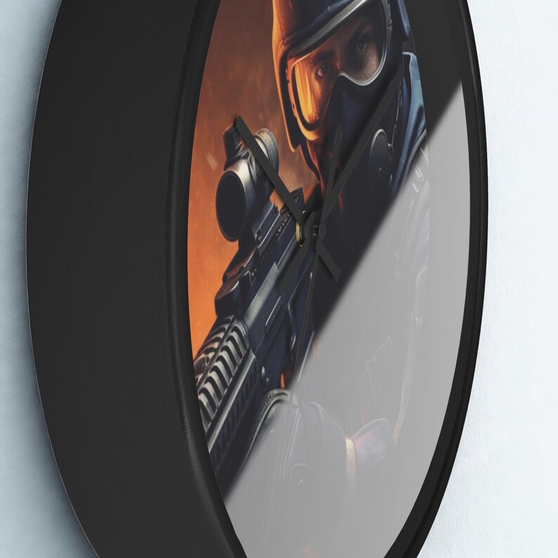 Fps Clock Counter Strike Clock: Gamer Room Wall Art - Personalized Design - Etsy